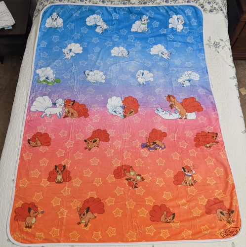 Vulpix Fire and Ice Blanket